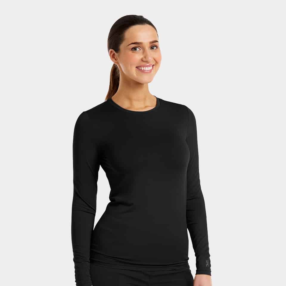 Epic-by-IRG_4800-WomensLongSleeveUnderscrubTee-Black-BLK-01-IRG-Scrubs.jpg